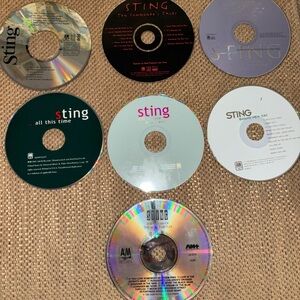 STING  Music CD- Black, White, Silver